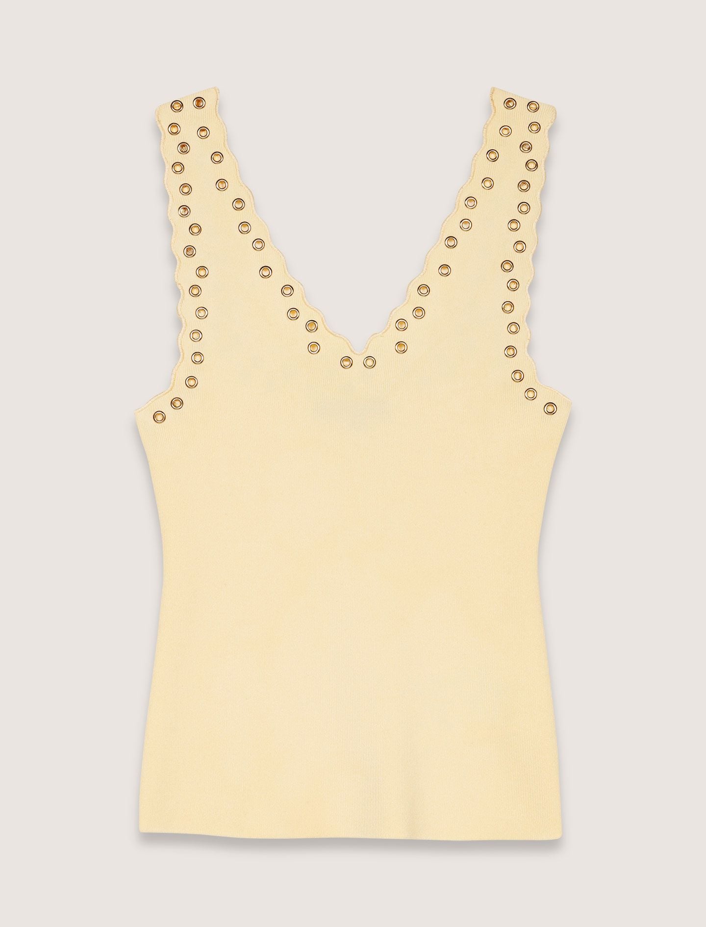 Áo Tank Top Dệt Kim Khoen Bạc